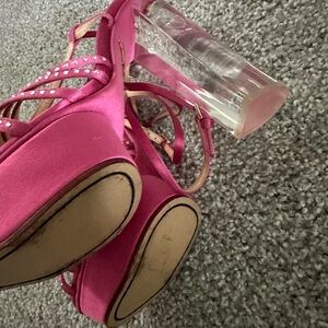 Elegant Pink Strappy Heels